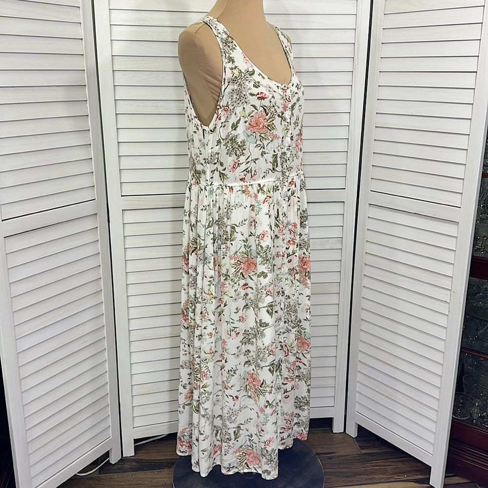 Frye Midi Dress Size Large Prairie Cottagecore Pockets NWOT - Picture 10 of 16